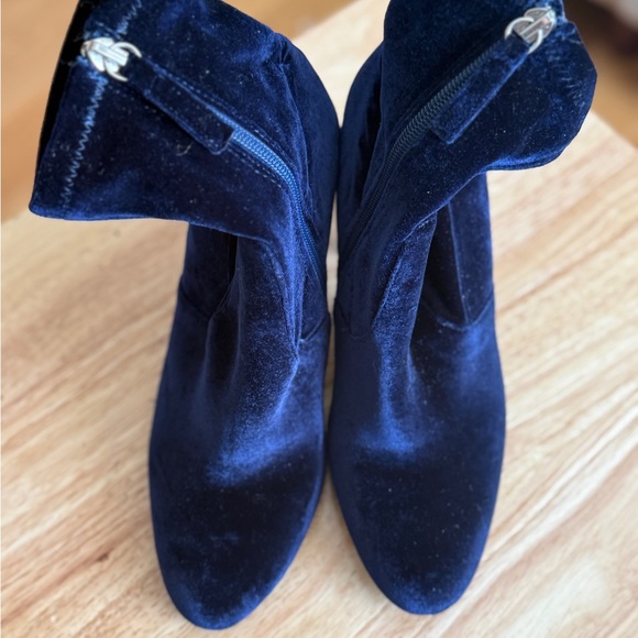 Steve Madden Shoes - Steve Madden Blue Velvet Ankle Boots